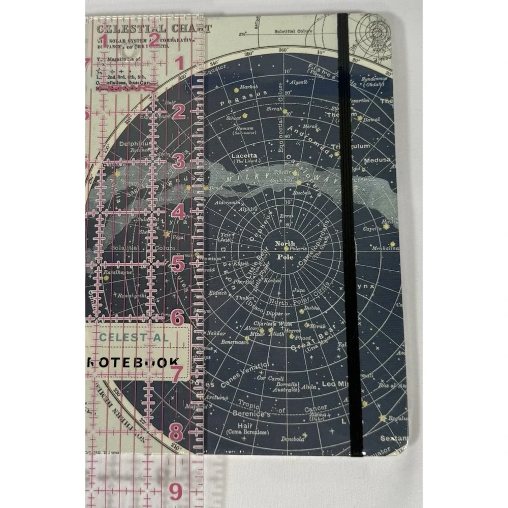 Cavallini Papers Celestial Notebook 6x8 Blue Vintage Star Chart Journal
